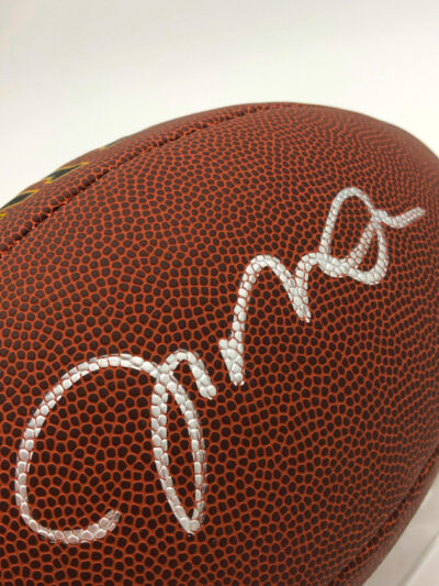 JOE MONTANA</br>Football Showcase (San Francisco 49ers)</br>signierter Football, NFL Super Grip – Bild 2