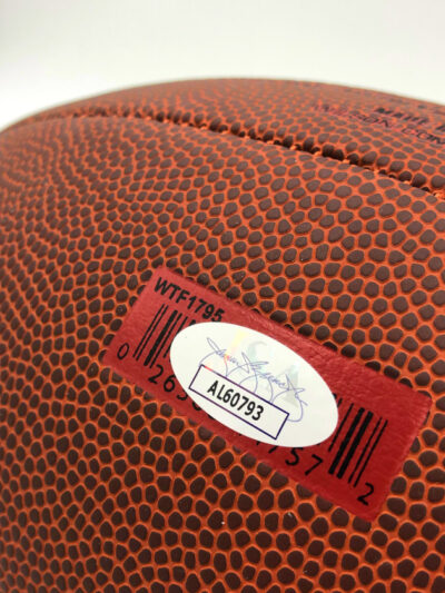 JOE MONTANA</br>Football Showcase (San Francisco 49ers)</br>signierter Football, NFL Super Grip – Bild 3