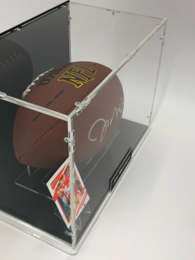 JOE MONTANA</br>Football Showcase (San Francisco 49ers)</br>signierter Football, NFL Super Grip – Bild 7