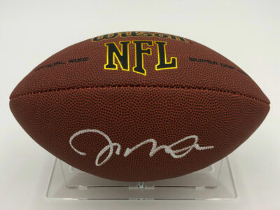 JOE MONTANA</br>Football Showcase (San Francisco 49ers)</br>signierter Football, NFL Super Grip – Bild 9