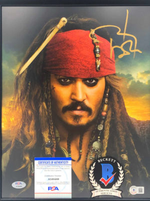 JOHNNY DEPP (Pirates of the Caribbean)</br>fotografia firmata