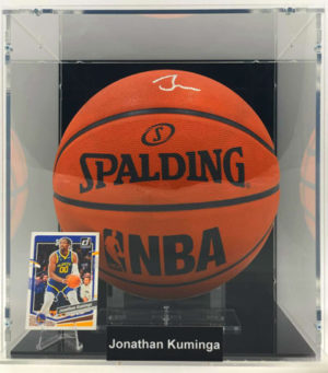 JONATHAN KUMINGA</br>Basketball Showcase (Golden State Warriors)</br>basket firmato, NBA Logo