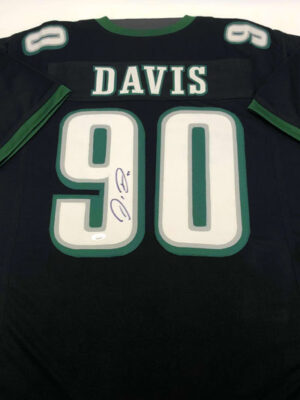 JORDAN DAVIS (Philadelphia Eagles)</br>maillot signé</br>Custom Pro Style Jersey Midnight