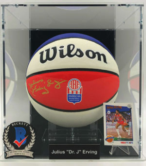 JULIUS “DR. J“ ERVING Basketball Showcase (Philadelphia 76ers), 70’s Retro Wilson