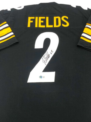 JUSTIN FIELDS (Pittsburgh Steelers)</br>signiertes Trikot</br>Custom Pro Style Jersey Home