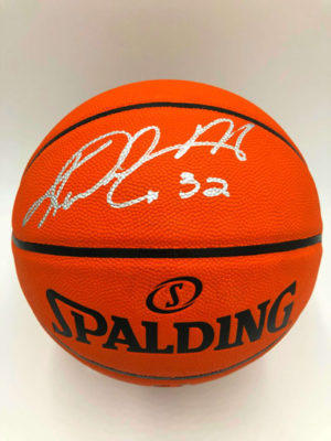 KARL MALONE (Utah Jazz) basket firmato, Silver Series