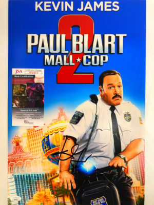 KEVIN JAMES (Paul Blart: Mall Cop 2) signed movie poster