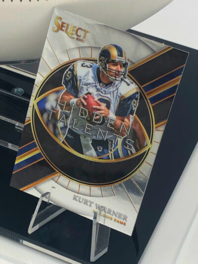 KURT WARNER</br>Football Showcase (Los Angeles Rams)</br>signierter Football, Rams Logo – Bild 5