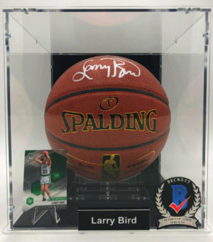 LARRY BIRD Basketball Showcase (Boston Celtics) signed basketball ZI/O Excel