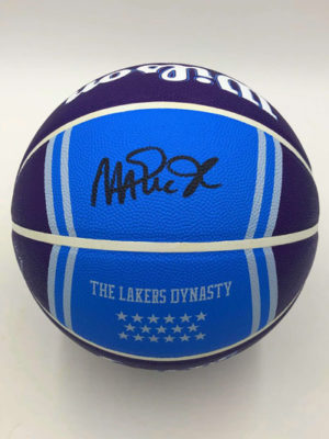 MAGIC JOHNSON (Los Angeles Lakers) basket firmato,</br>Lakers City Edition