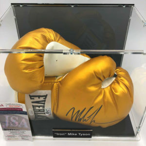 MIKE TYSON Boxing Showcase, Boxhandschuhe (Everlast) Gold Gloves