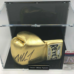 MIKE TYSON Boxing Showcase, Boxhandschuh (Cleto Reyes) Gold Edition