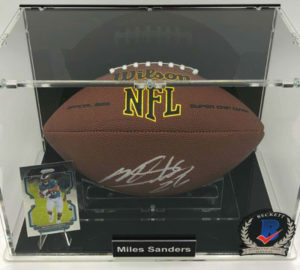 MILES SANDERS Football Américain Showcase (Carolina Panthers), NFL Super Grip Cover