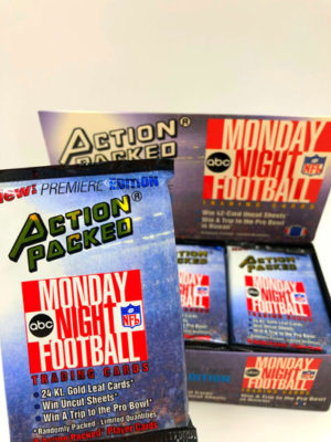 1993 Action Packed Monday Night Football Trading Cards, Wax Pack