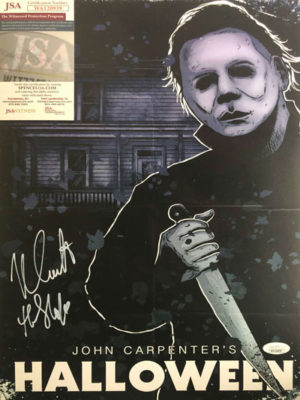 NICK CASTLE (Halloween) signed movie poster