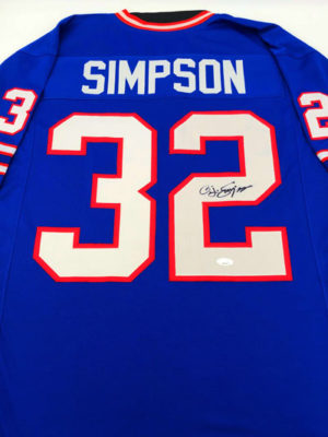 O.J. SIMPSON (Buffalo Bills)</br>signiertes Trikot</br>Custom Pro Style Jersey Home