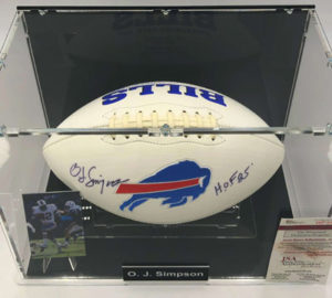 O.J. SIMPSON Football Américain Showcase (Buffalo Bills), Logo Football