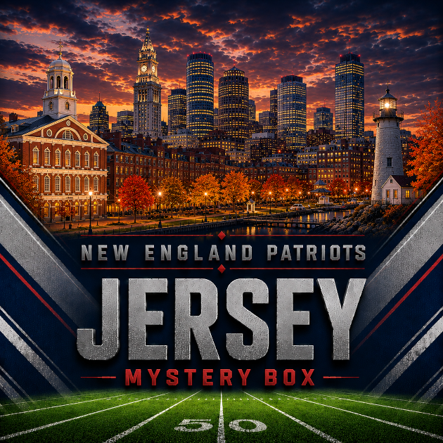 Football Trikot Mystery Box: New England Patriots City Tribute Series (Pats Special Insert Chance!)