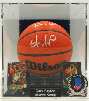GARY PAYTON & SHAWN KEMP</br>Basketball Showcase (Seattle SuperSonics)</br>Wilson Authentic