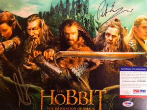 PETER JACKSON & RICHARD ARMITAGE (Le Hobbit : La Désolation de Smaug) affiche signée du film