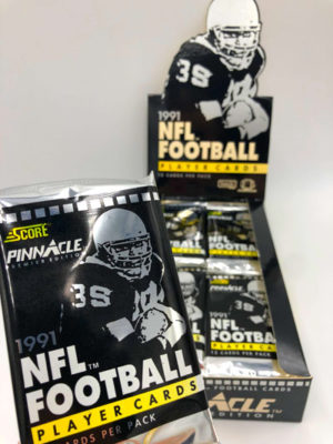 1991 Pinnacle NFL Football Player Cards, Wax Pack