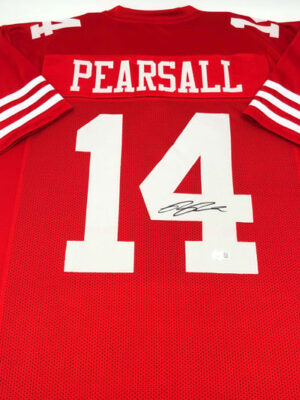 RICKY PEARSALL (San Francisco 49ers)</br>maillot signé</br>Custom Pro Style Jersey Home