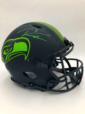 RUSSELL WILSON (Seattle Seahawks)</br>signed football helmet, full size,</br>Eclipse AUTHENTIC