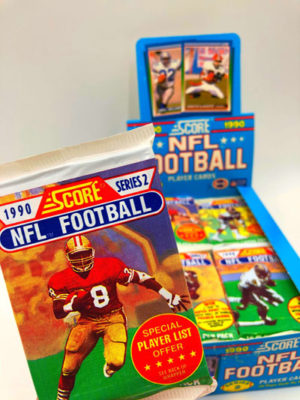 1990 SCORE NFL Football Player Cards, Wax Pack