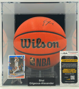 SHAI GILGEOUS-ALEXANDER</br>Basketball Showcase (Oklahoma City Thunder)</br>signierter Basketball, Wilson Forge