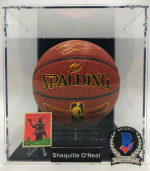 SHAQUILLE O’NEAL Basketball Showcase (Los Angeles Lakers) signed basketball, ZI/O Excel