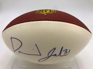 DAVID JOHNSON (Houston Texans) football américain signé, NFL « The Duke » Game Ball