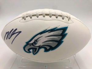 MICHAEL VICK (Philadelphia Eagles) signed football, Eagles White Panel Football