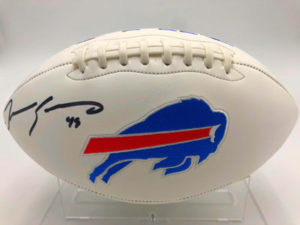 TREMAINE EDMUNDS (Buffalo Bills) dédicacé Football Américain, Bills White Panel Football