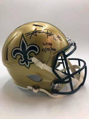 ALVIN KAMARA (New Orleans Saints)</br>signed football helmet, full size,</br>Replica Speed