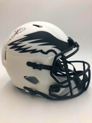 JALEN HURTS (Philadelphia Eagles)</br>signed football helmet, full size,</br>Lunar Eclipse