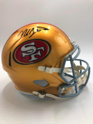 NICK BOSA (San Francisco 49ers)</br>signed football helmet, full size,</br>Replica Speed