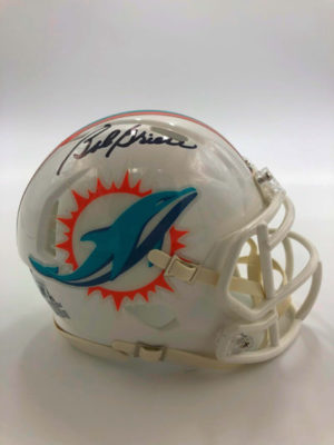 BOB GRIESE (Miami Dolphins) mini-casque NFL signé, Speed Helmet
