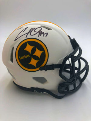 CAMERON HEYWARD (Pittsburgh Steelers) mini-casque NFL signé, Lunar Eclipse
