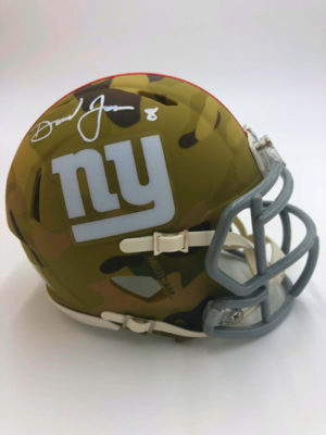 DANIEL JONES (New York Giants) mini-casque NFL signé, camo