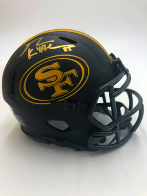 GEORGE KITTLE (San Francisco 49ers) signierter NFL Mini Helm, Eclipse