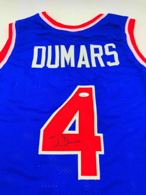 JOE DUMARS (Detroit Pistons)</br>signed jersey</br>Custom Jersey