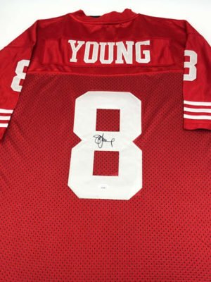 STEVE YOUNG (San Francisco 49ers)</br>maillot signé,</br>Custom Pro Style Jersey