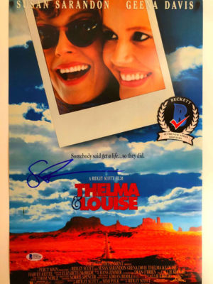 SUSAN SARANDON (Thelma & Louise) affiche de film signée