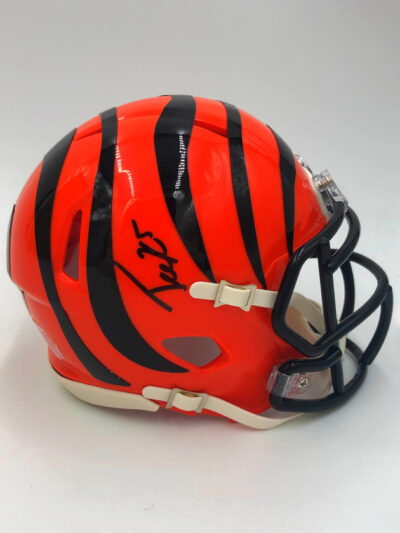 TEE HIGGINS (Cincinnati Bengals) signierter NFL Mini Helm, Speed Helmet