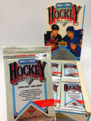 1991 – 1992 Upper Deck NHL Hockey Cards, Wax Pack