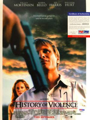 VIGGO MORTENSEN (A History of Violence) affiche signée du film