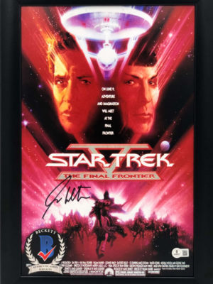 WILLIAM SHATNER (Star Trek V) Poster autografato